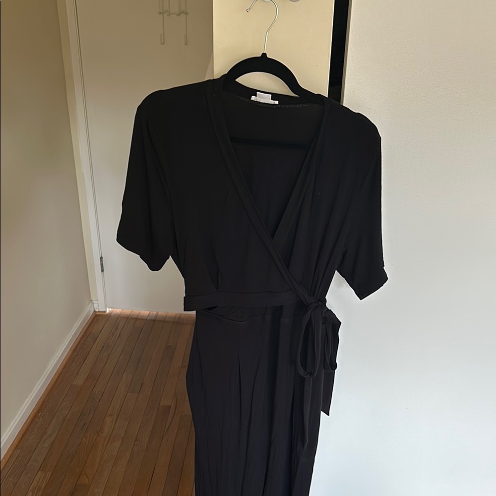 Black Wrap Dress
